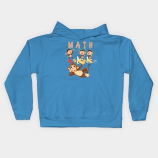 Math Monkeys Kids Hoodie